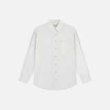SITP5303 Washed Stitch Cotton Shirt_Ivory
