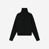 SITP5320 Brushed Layered Turtleneck Top_Black