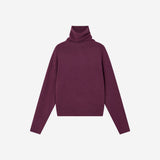 SITP5320 Brushed Layered Turtleneck Top_Purple
