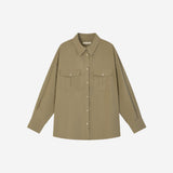 SITP5325 French Work Shirt_Khaki beige