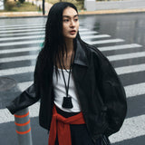 SIOT4187 Minimal Lambskin Blouson Jacket_Black