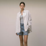 SIJN6073 90s Vintage Denim Shorts_Medium Blue