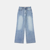 SIJN6085 Loose Fit Iconic Bootcut Denim_Medium blue