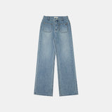 SIJN6096 Vintage Two-Pocket Essential Denim_Medium blue