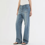 SIJN6096 Vintage Two-Pocket Essential Denim_Medium blue