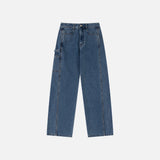 SIJN6103 Trucker Wide Jeans_Deep blue