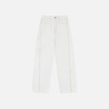 SIJN6104 Trucker Wide Color Denim_Ivory