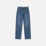 SIJN6105 Straight Column Jeans_Medium Blue