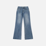 SIJN6109 Clean Loose Bootcut Denim_Medium Blue