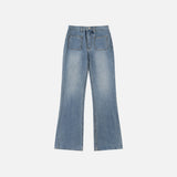 SIJN6110 Two-Pocket Slim Bootcut Denim_Medium blue