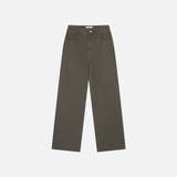 SIJN6118 Vintage Low-Rise Wide Jeans_Vintage brown