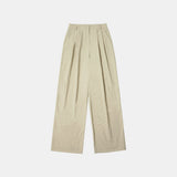SIPT7078 Two-Tuck Nylon Slacks_Beige