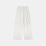 SIPT7078 Two-Tuck Nylon Slacks_White