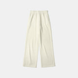 SIPT7097 Fleece Ribbed Sweatpants_Cream