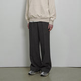 SIPT7145 Basic Flow Wide Slacks_Charcoal