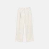 SIPT7151 Curved Pleat Chino Pants_Cream