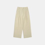 SIPT7163 Washed Half-Banding Slacks_Olive
