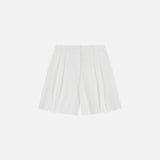 SIPT7194 Noobi Soft Volume Shorts_White