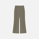 SIPT7202 Draped Bootcut Slacks_Khaki Brown