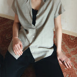 SIPT7203 Easy Banding Washed Pants_Black