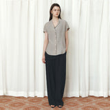 SIPT7203 Easy Banding Washed Pants_Black
