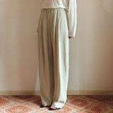 SIPT7203 Easy Banding Washed Pants_Olive