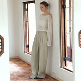 SIPT7203 Easy Banding Washed Pants_Olive