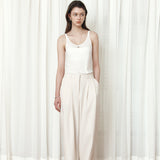 SIPT7205 Breeze Wide Slacks_Ash cream