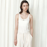 SIPT7205 Breeze Wide Slacks_Ash cream