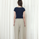 SIPT7205 Breeze Wide Slacks_Khaki beige