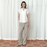 SIPT7205 Breeze Wide Slacks_Khaki beige