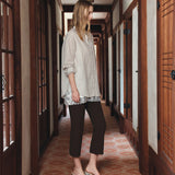 SIPT7208 Pleated Capri Pants_Brown