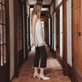 SIPT7208 Pleated Capri Pants_Brown