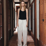 SIPT7209 Breeze Stripe Slacks_Ivory