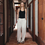 SIPT7209 Breeze Stripe Slacks_Ivory