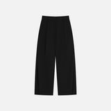 SIPT7214 Layered Curved Slacks_Black