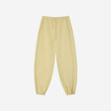 SIPT7218 Curved Banding Jogger Pants_Yellow