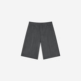SIPT7222 Hairy Bermuda Pants_Light charcoal