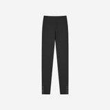 SIPT7225 Button Brushed Leggings_Charcoal