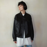SIOT4187 Minimal Lambskin Blouson Jacket_Black