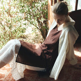 SIA8043 Sheer Layered Wrinkle Dress_Brown