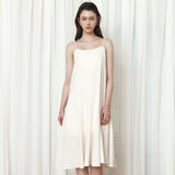 SIA8044 Flared Slip Dress_Light beige
