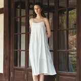 SIA8044 Flared Slip Dress_White