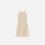 SIA8044 Flared Slip Dress_Light beige