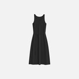 SIA8045 Classic Draped Long Dress_Black