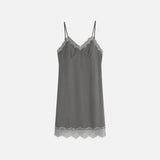 SIA8046 Vintage Lace Slip Dress_Warm Gray