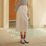 SIST9024 Nylon Purtig Skirt_White