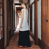SIST9068 Minimal Bias Long Skirt_Black