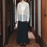 SIST9068 Minimal Bias Long Skirt_Charcoal