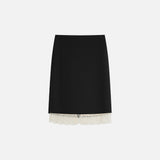 SIST9070 Lace Midi Skirt_Black